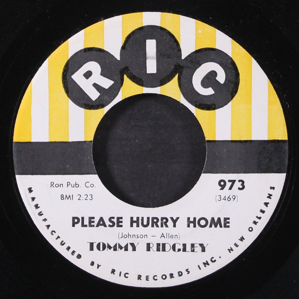 please hurry home / do you remember by TOMMY RIDGLEY