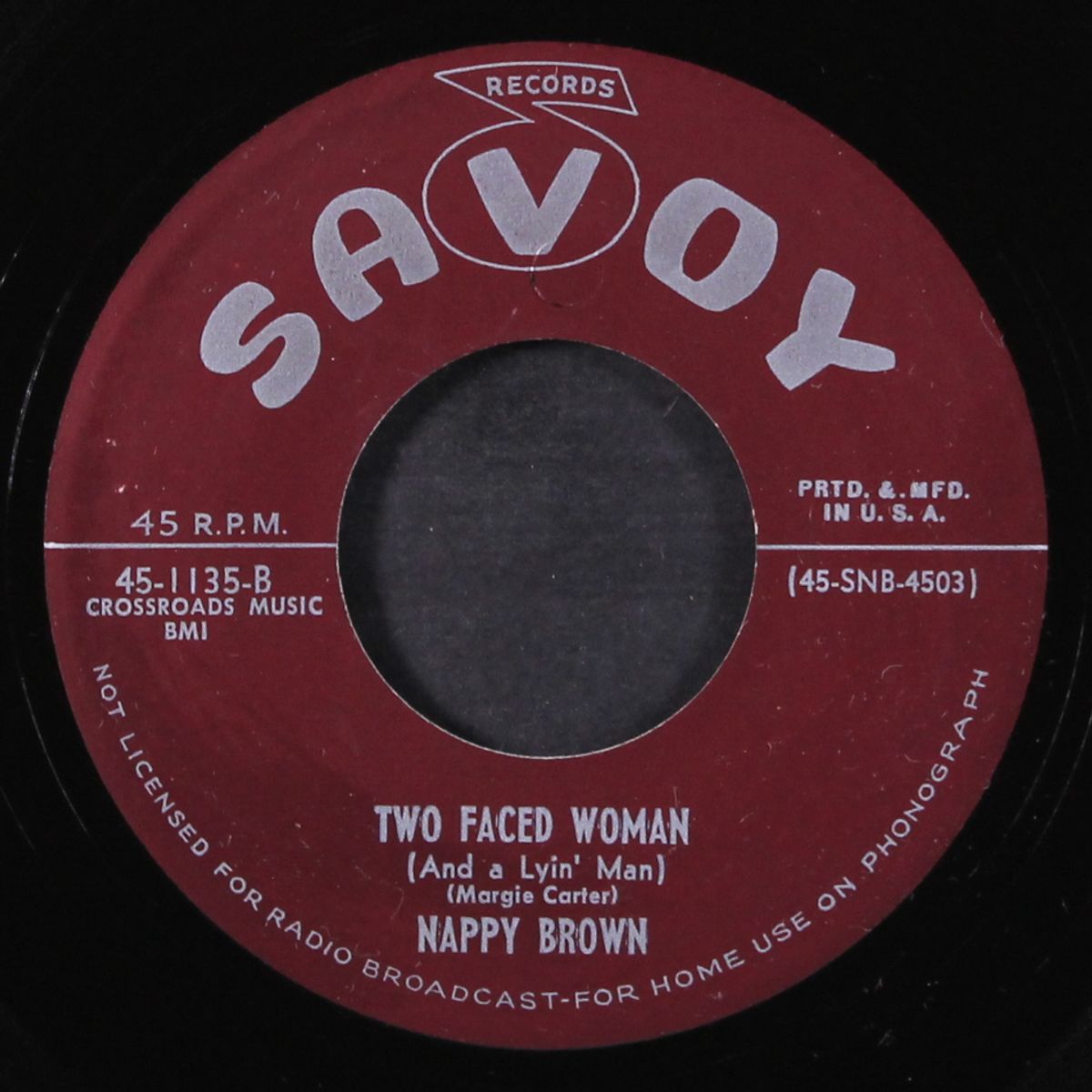 is it true - is it true / two faced woman by NAPPY BROWN