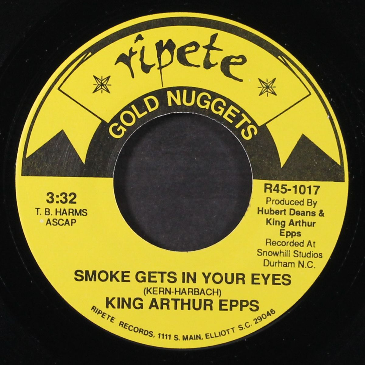 smoke gets in your eyes / it's all in the game by KING ARTHUR EPPS