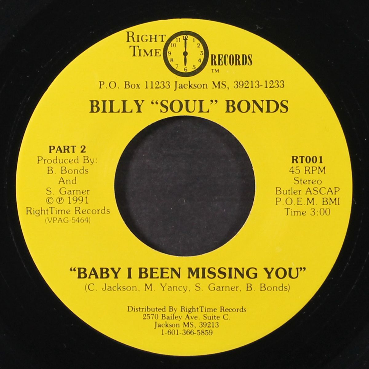 baby i been missing you by BILLY 'SOUL' BONDS