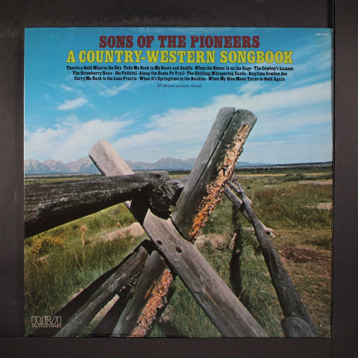 a country-western songbook by SONS OF THE PIONEERS