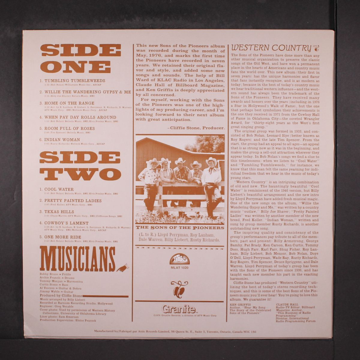 western country by SONS OF THE PIONEERS