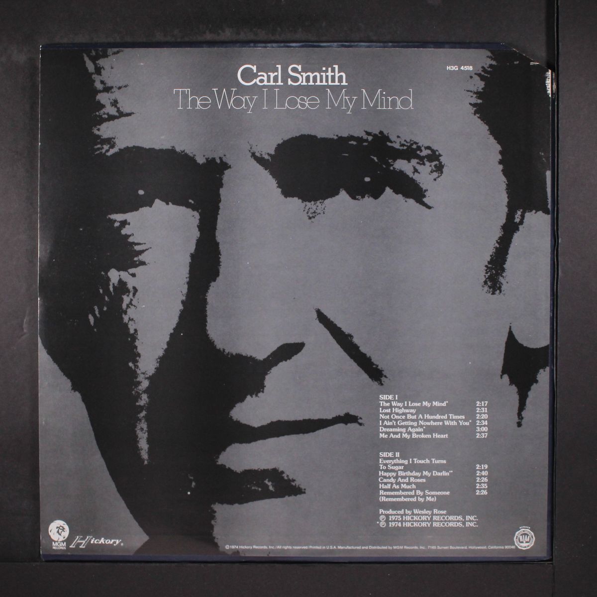 the way i lose my mind by CARL SMITH