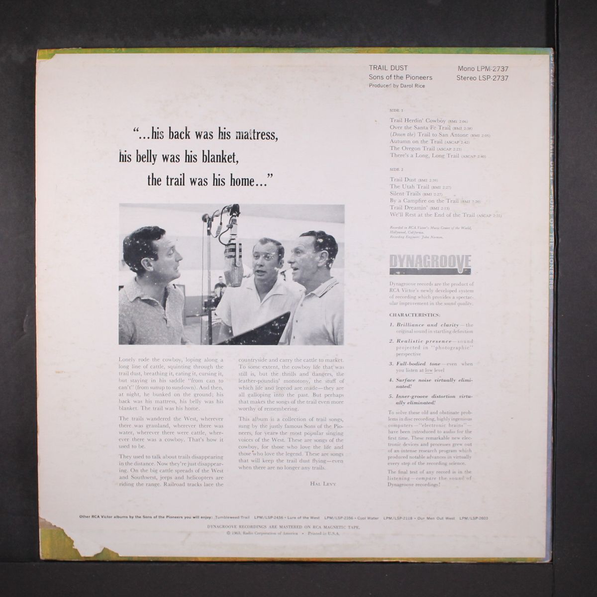 trail dust by SONS OF THE PIONEERS