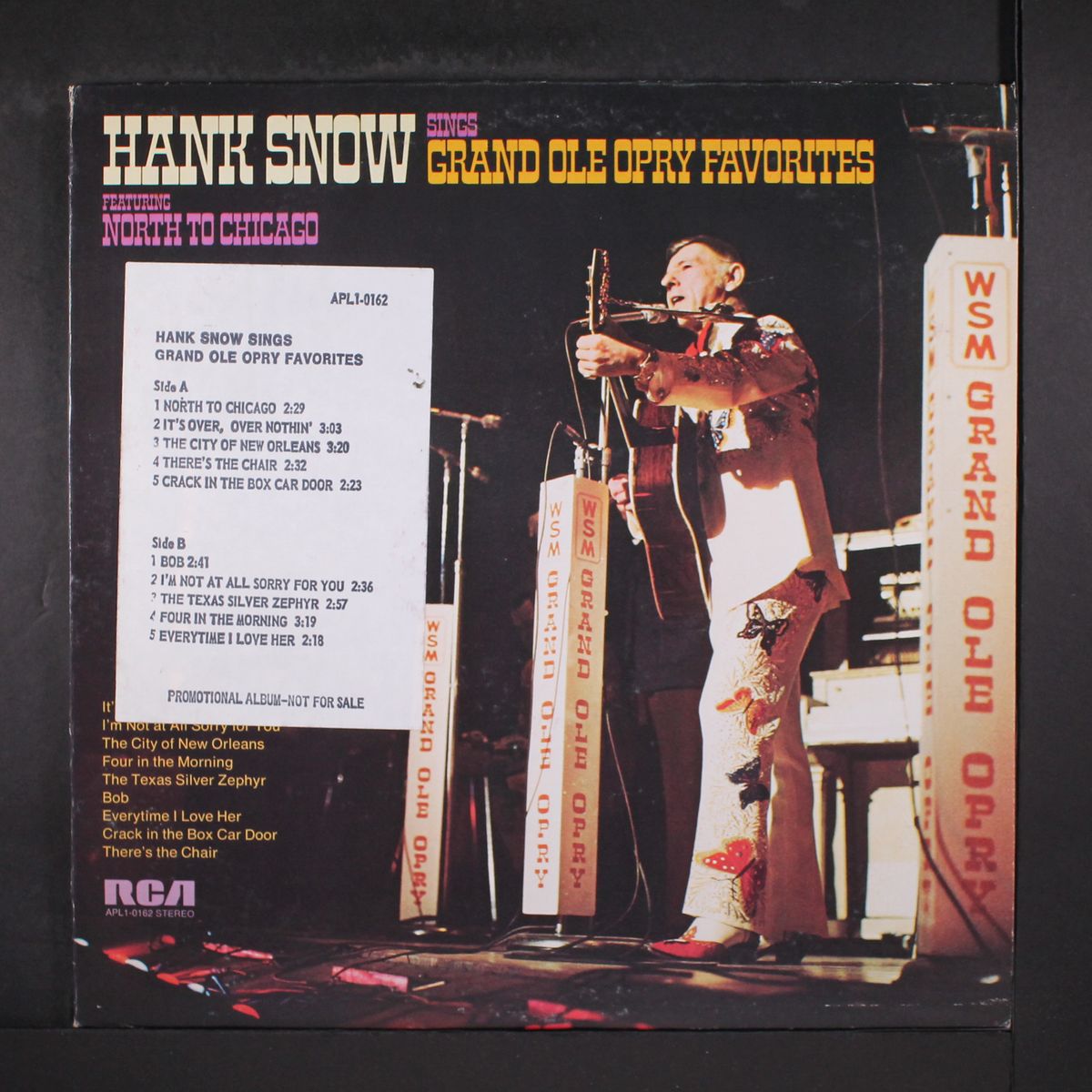 sings grand ole opry favorites by HANK SNOW