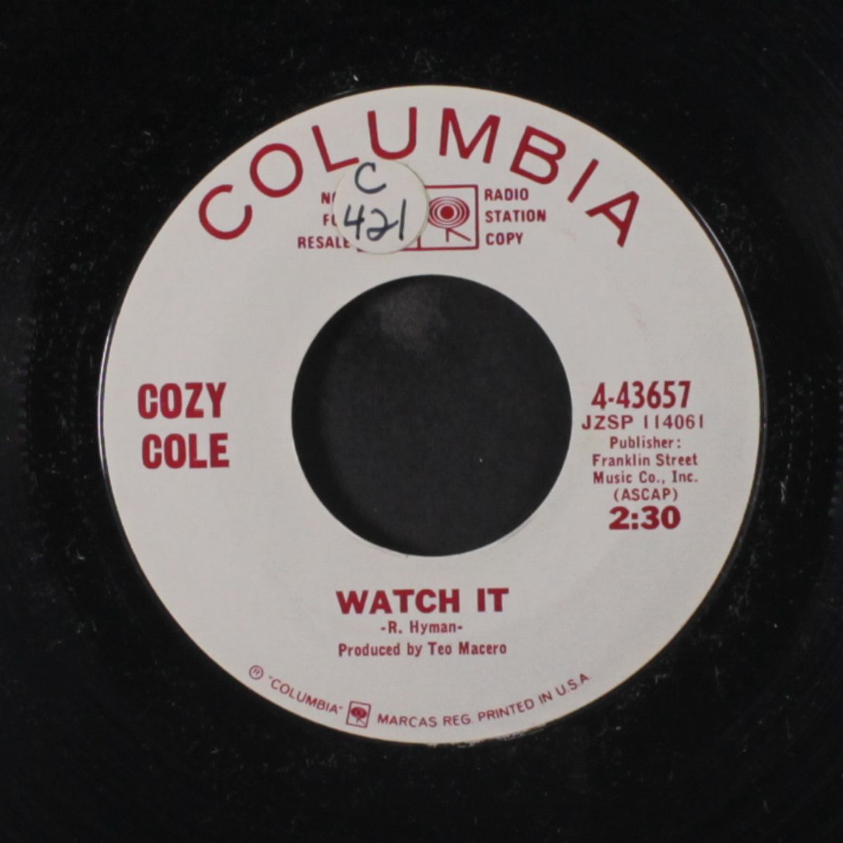whole lotta shakin' goin' on / watch it by COZY COLE