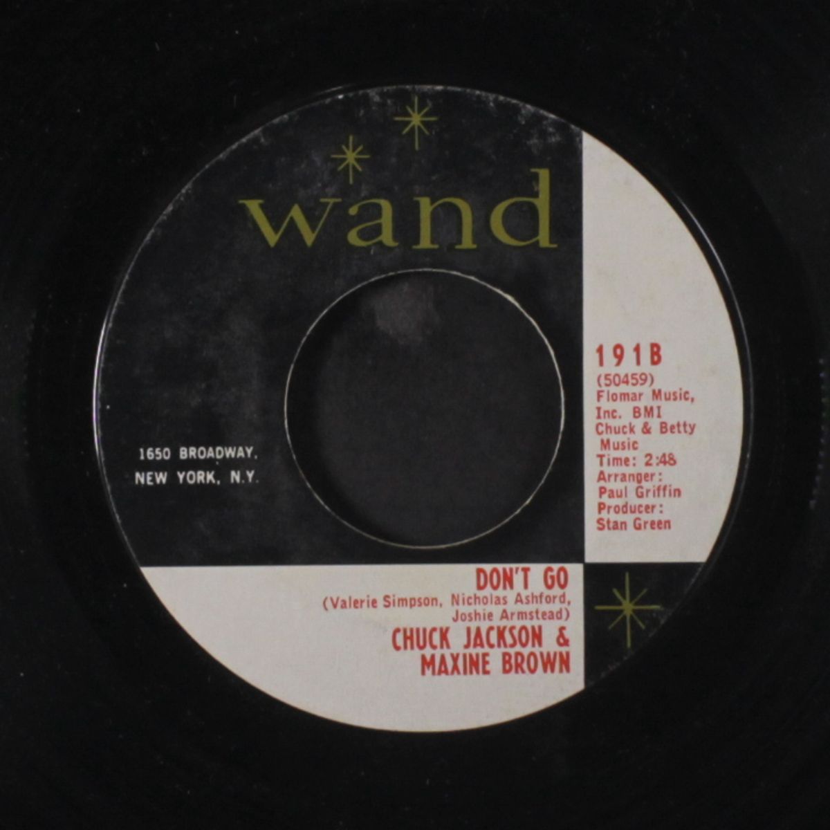 can't let you out of my sight / don't go by CHUCK JACKSON & MAXINE BROWN