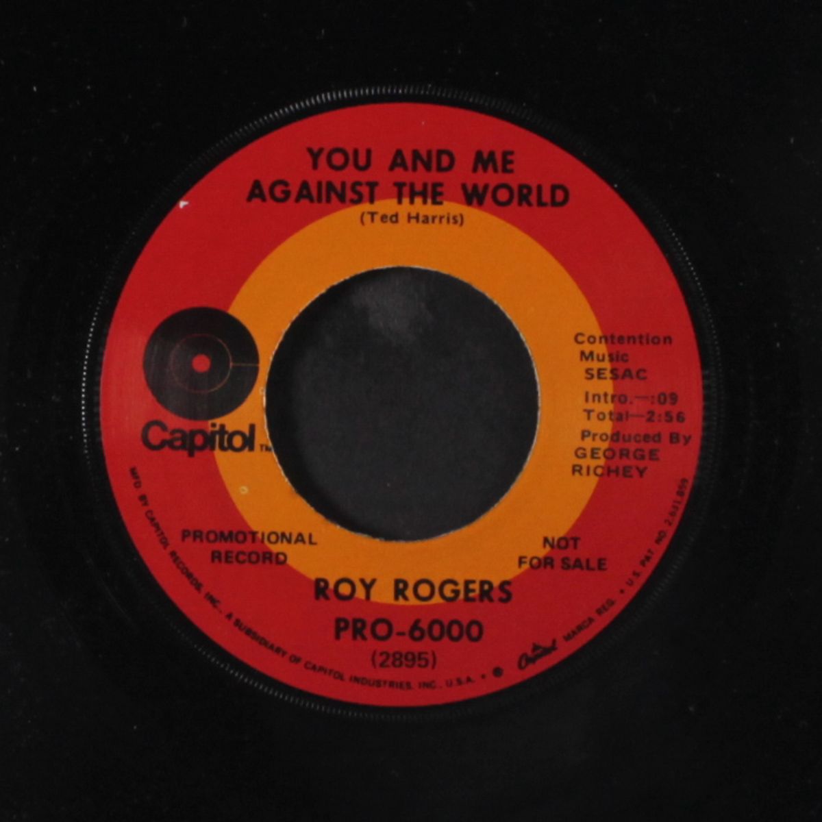 money can't buy love / you and me against the world by ROY ROGERS