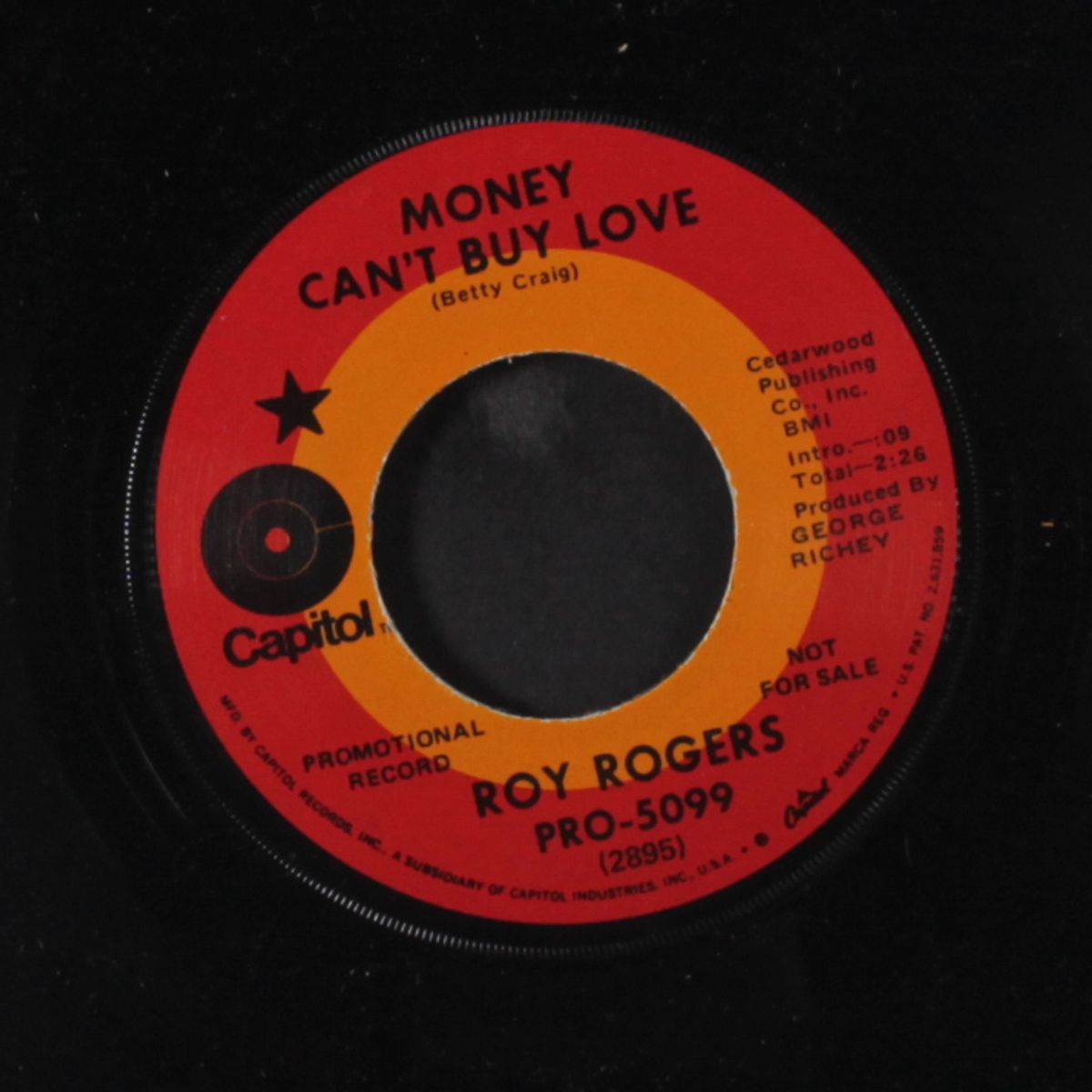 money can't buy love / you and me against the world by ROY ROGERS