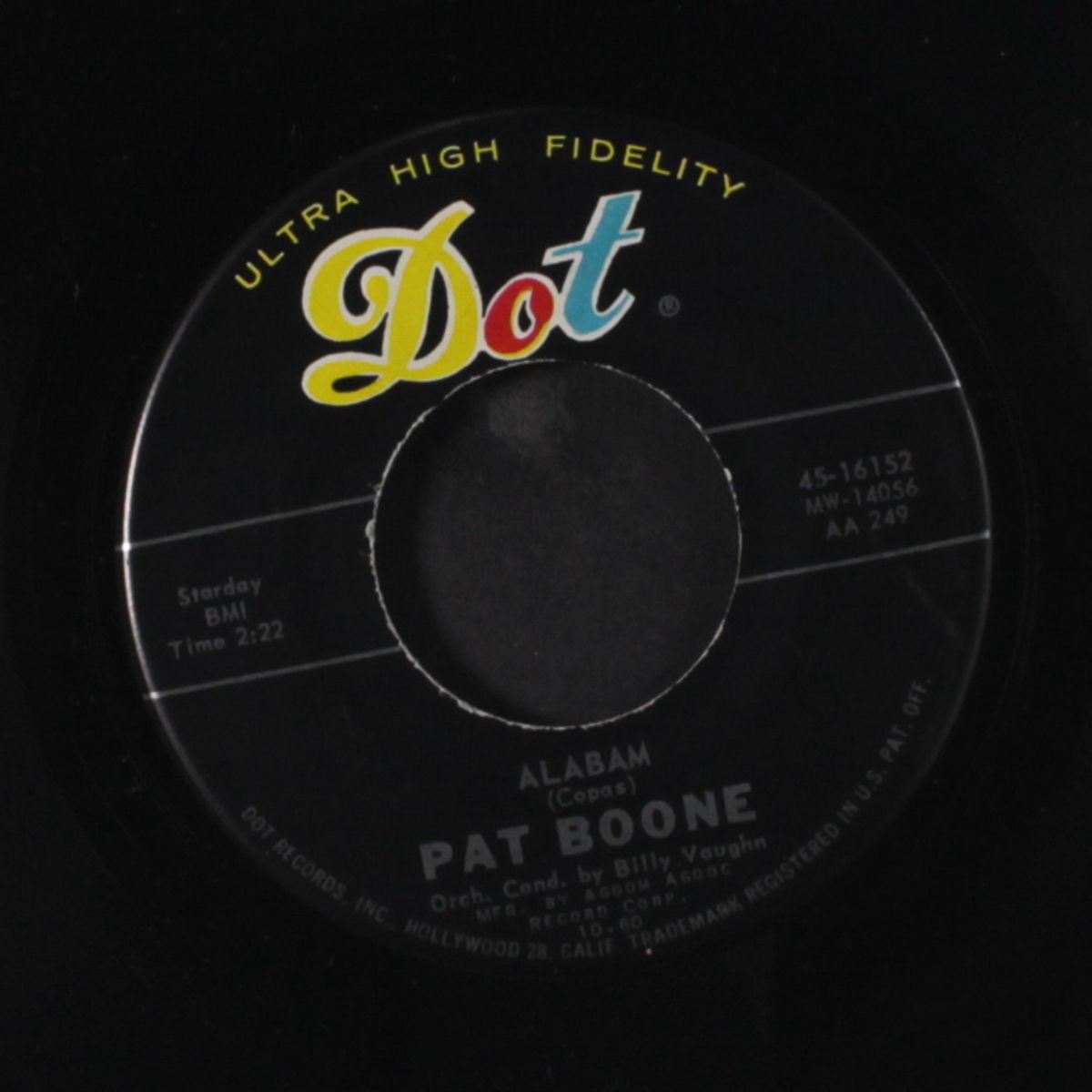 dear john / alabam by PAT BOONE
