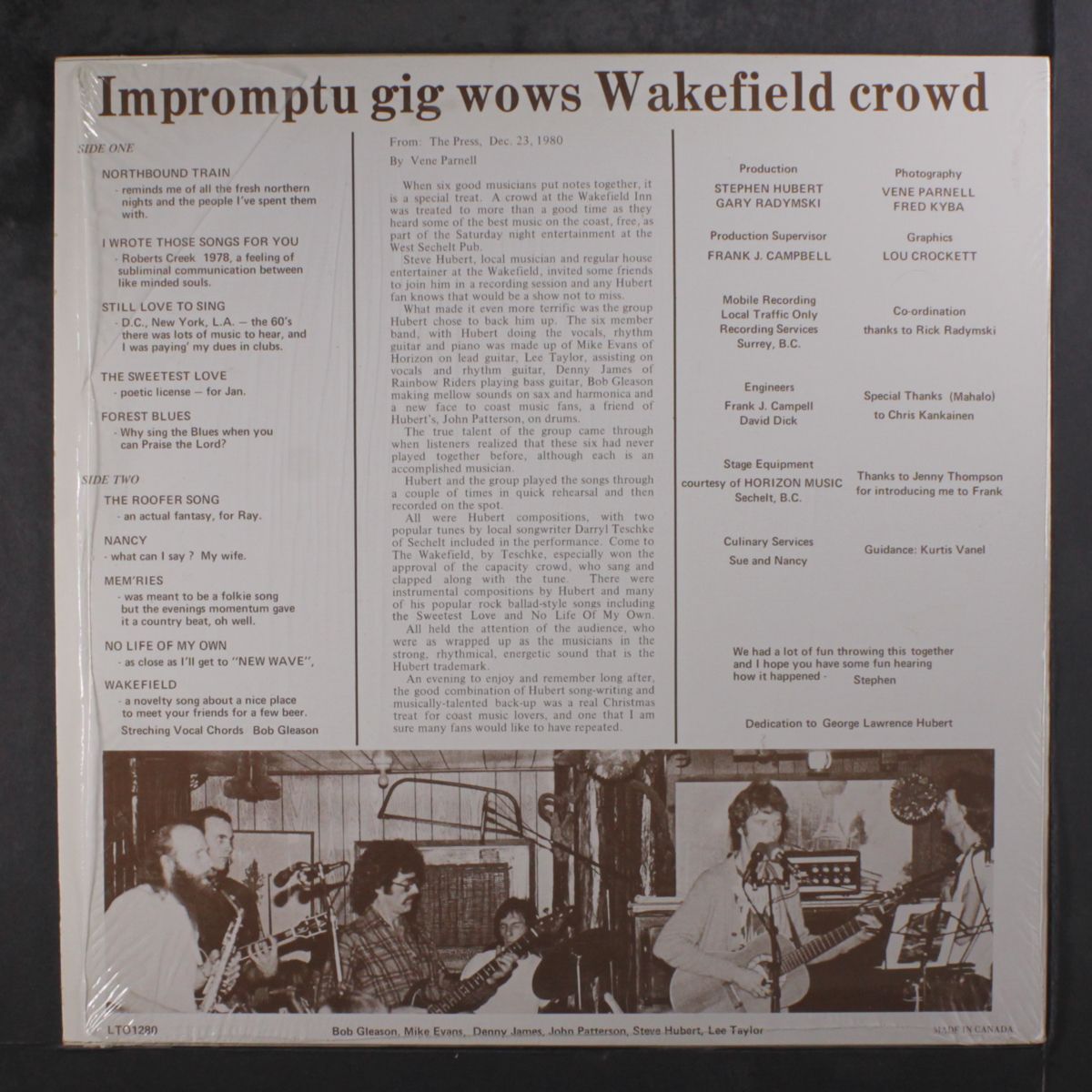 wakefield inn by STEVE HUBERT & BAND