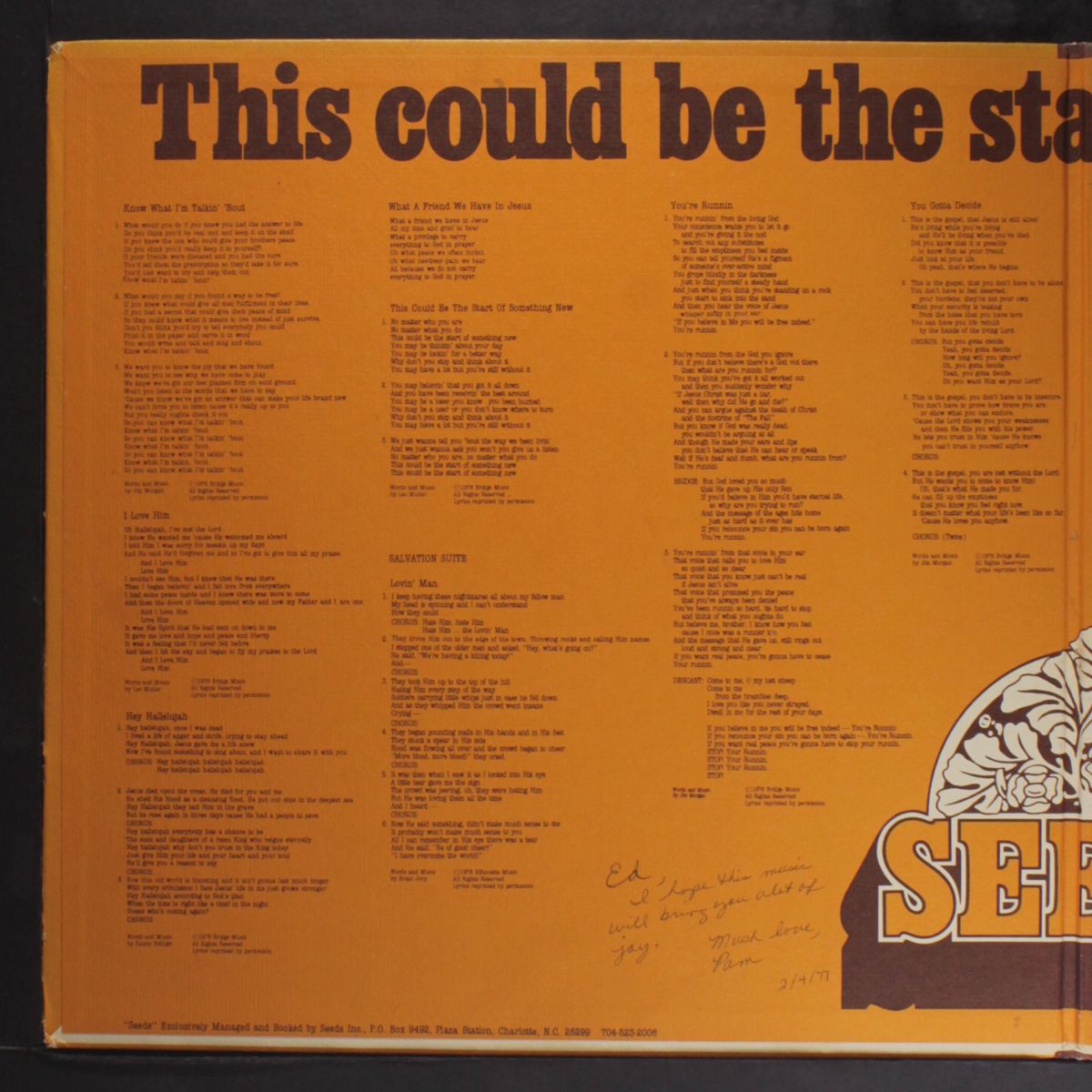 this could be the start of something new by SEEDS