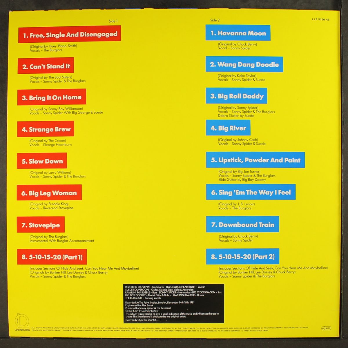 the riffburglar album (funny cider sessions vol.1) by ROGER CHAPMAN & SHORTLIST