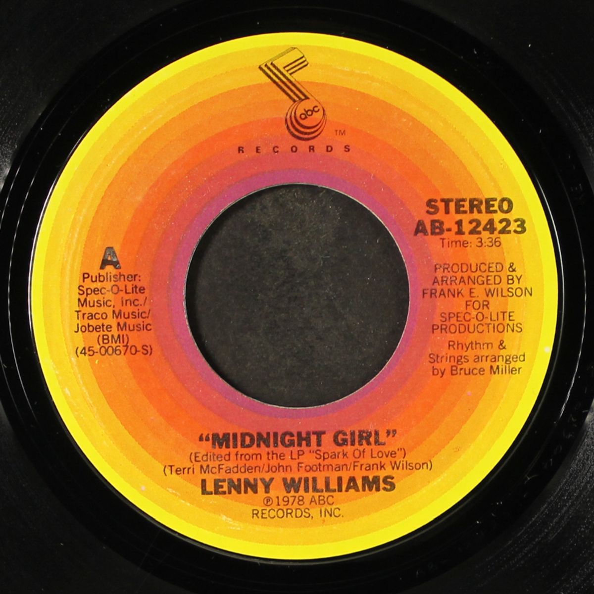 midnight girl / i still reach out to you by LENNY WILLIAMS
