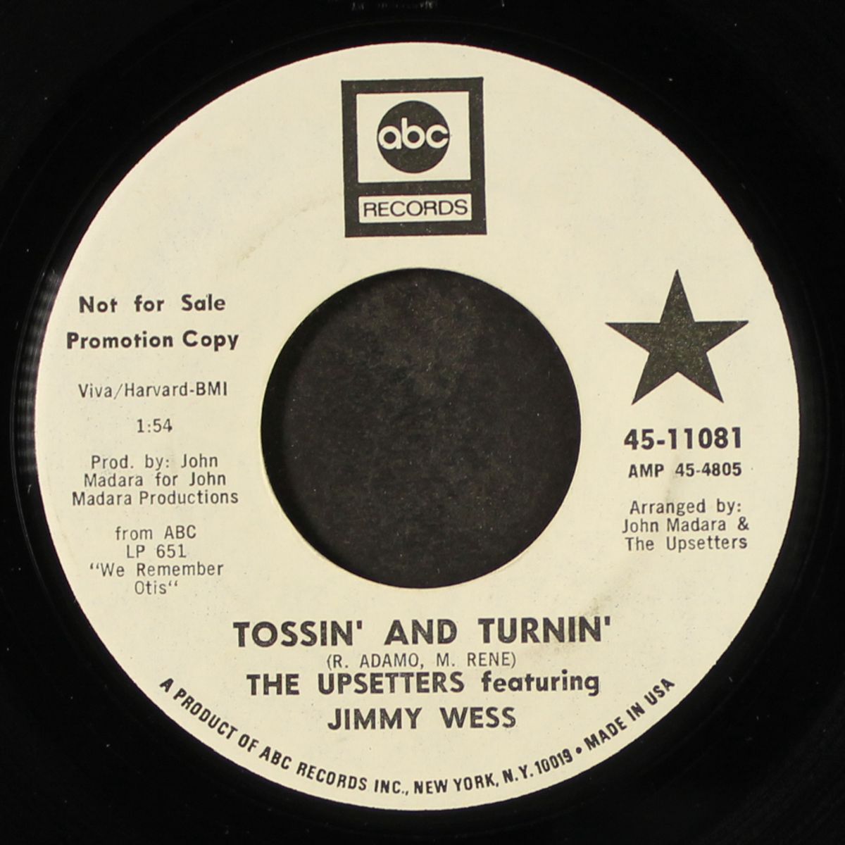 tossin' & turnin' / always in the wrong place at the wrong time by UPSETTERS