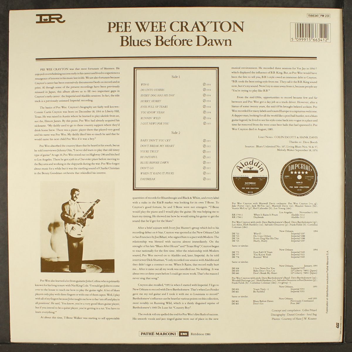 blues before dawn by PEE WEE CRAYTON