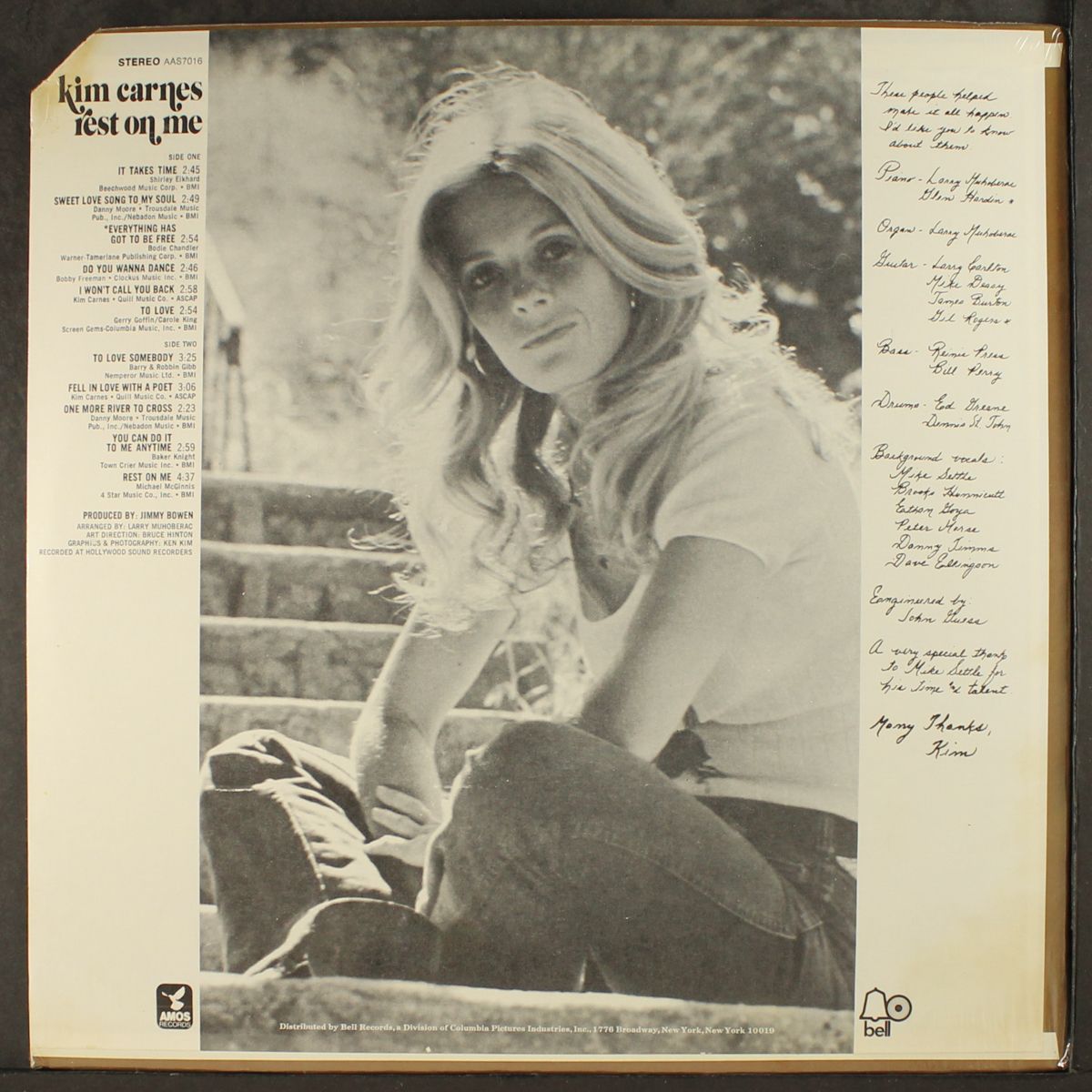 rest on me by KIM CARNES