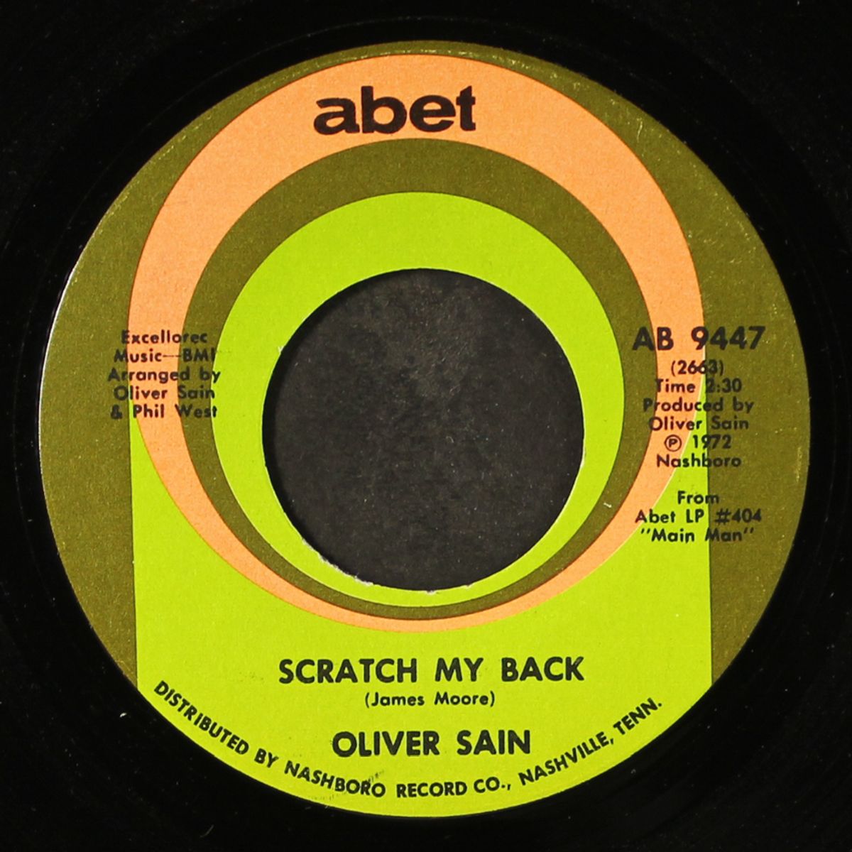 soul serenade / scratch my back by OLIVER SAIN