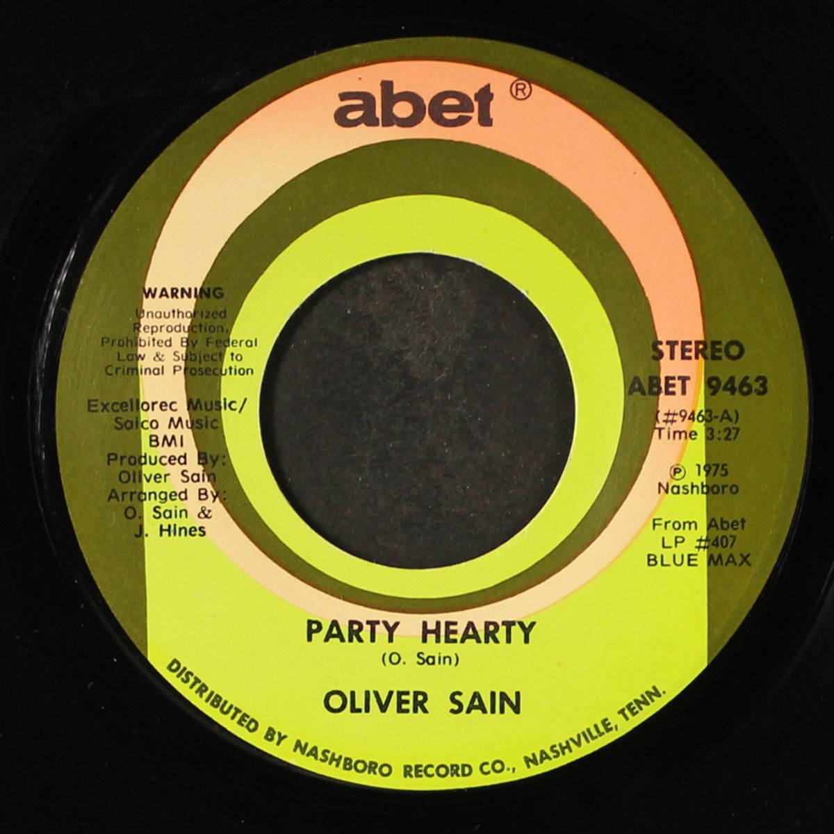 party hearty / have you never been mellow by OLIVER SAIN