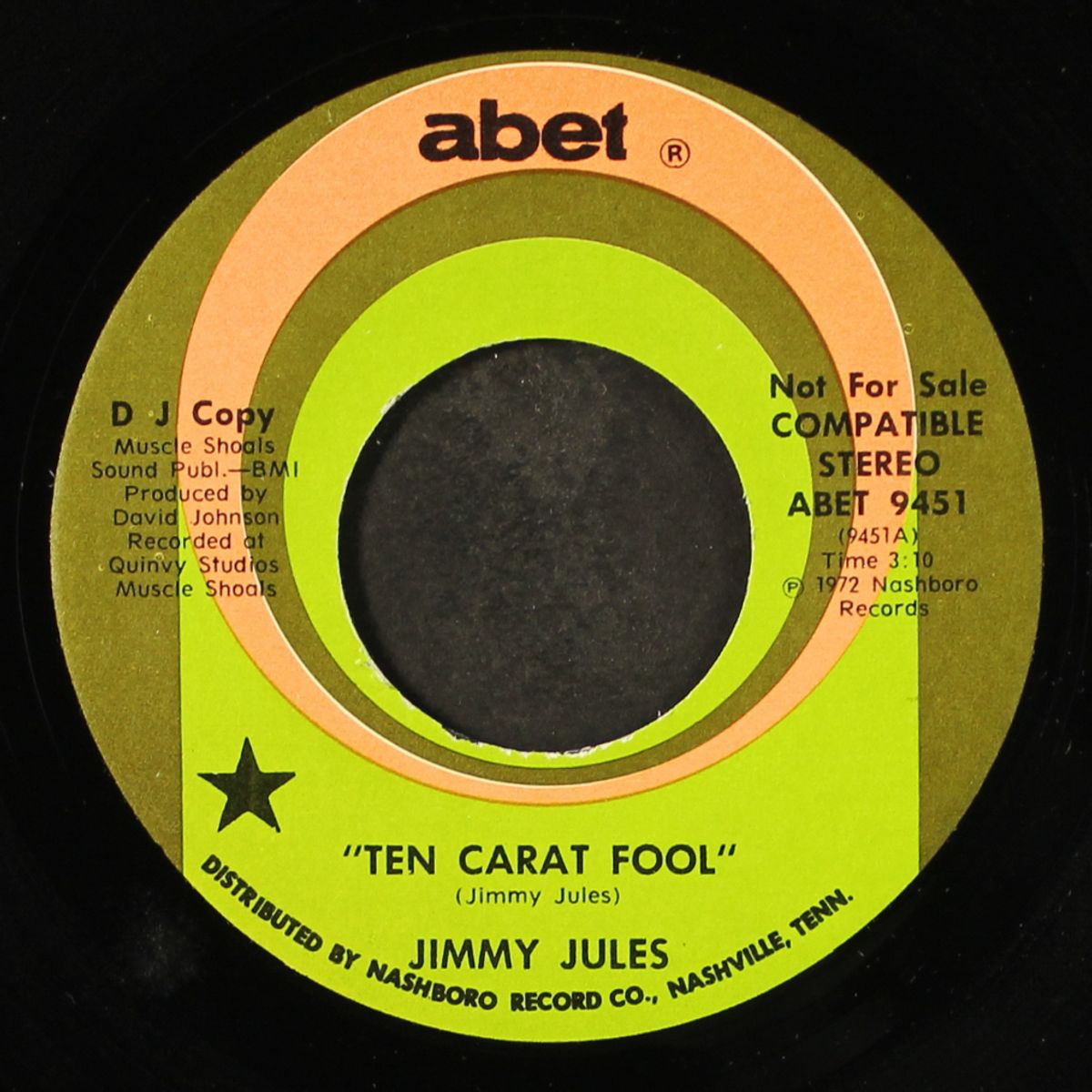 ten carat fool / my world tumbles down by JIMMY JULES