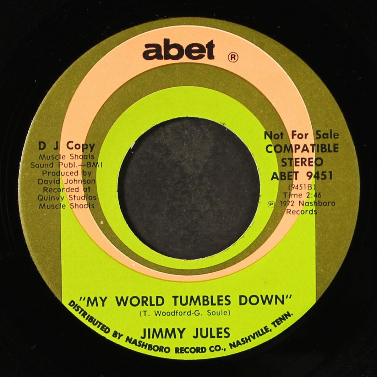 ten carat fool / my world tumbles down by JIMMY JULES