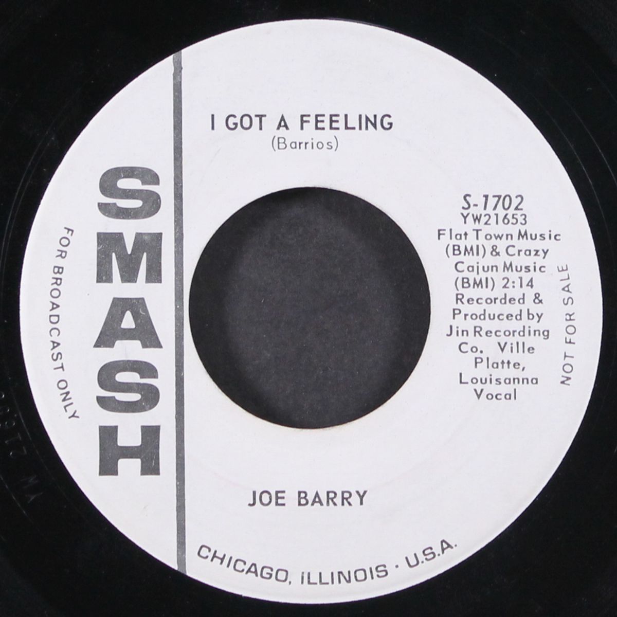 i'm a fool to care / i got a feeling by JOE BARRY
