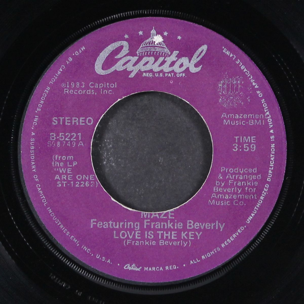 love is the key / lady of magic by MAZE