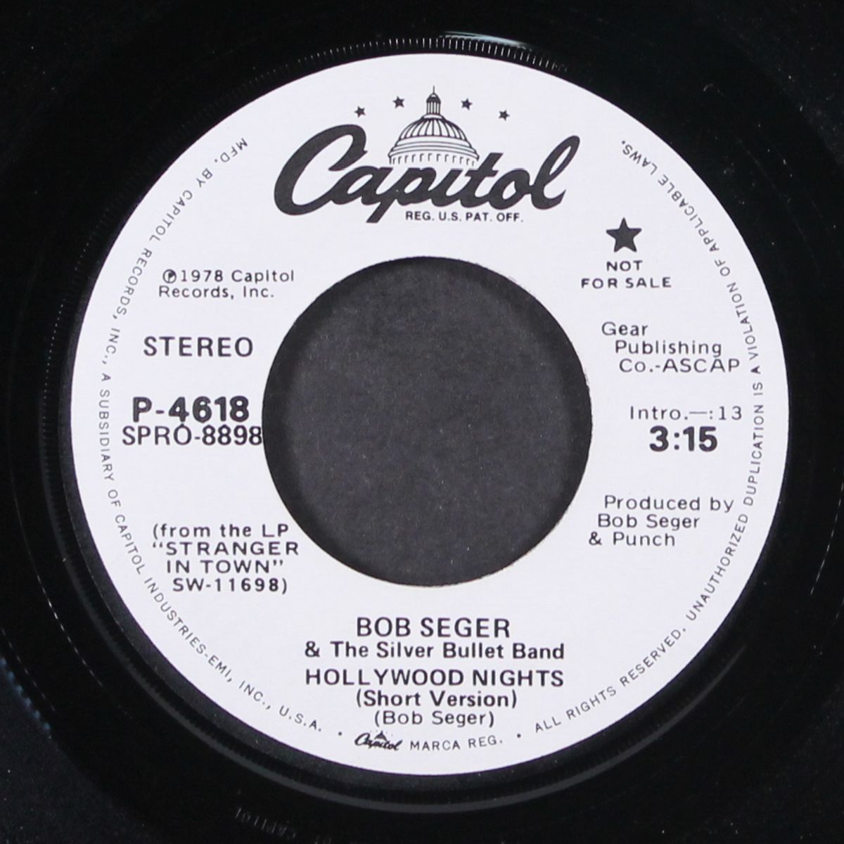 hollywood nights / long by BOB SEGER