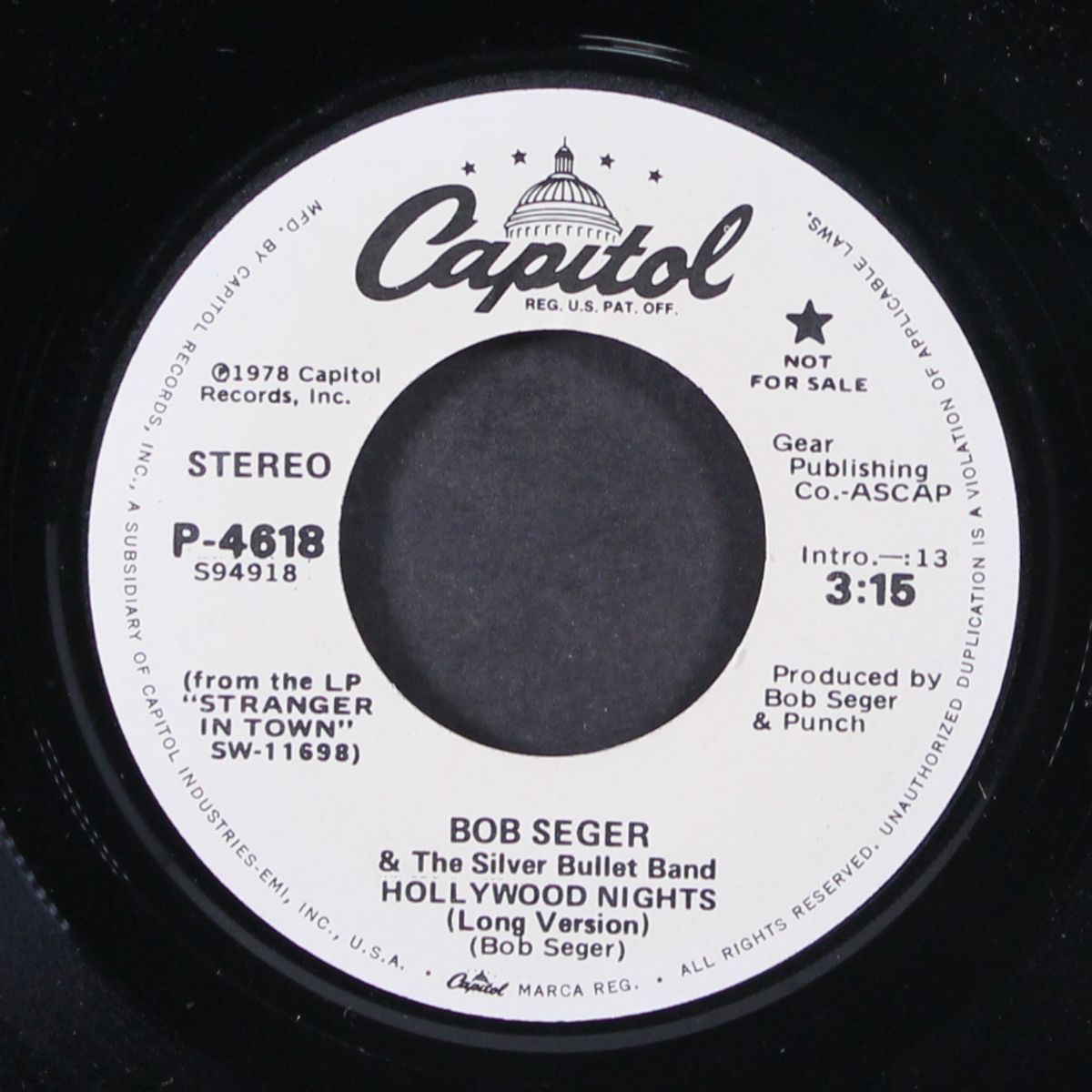 hollywood nights / long by BOB SEGER