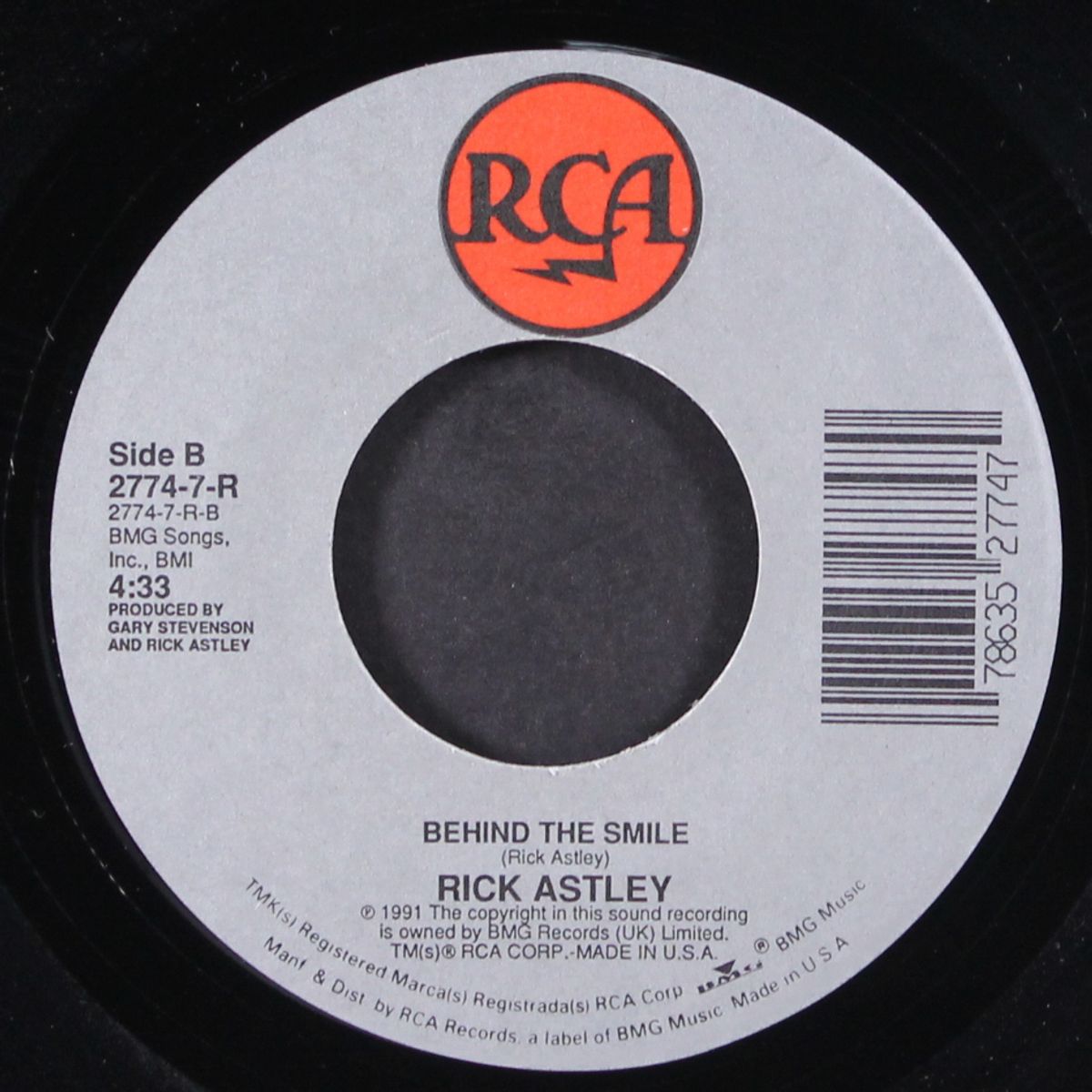 cry for help / behind the smile by RICK ASTLEY