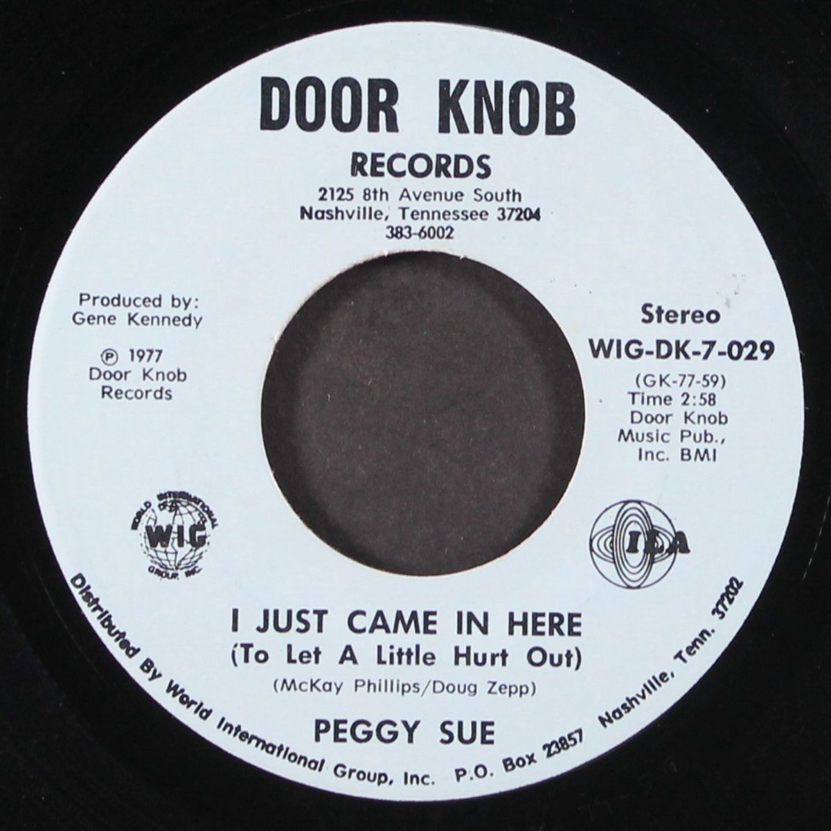 i just came in here / jody come home by PEGGY SUE