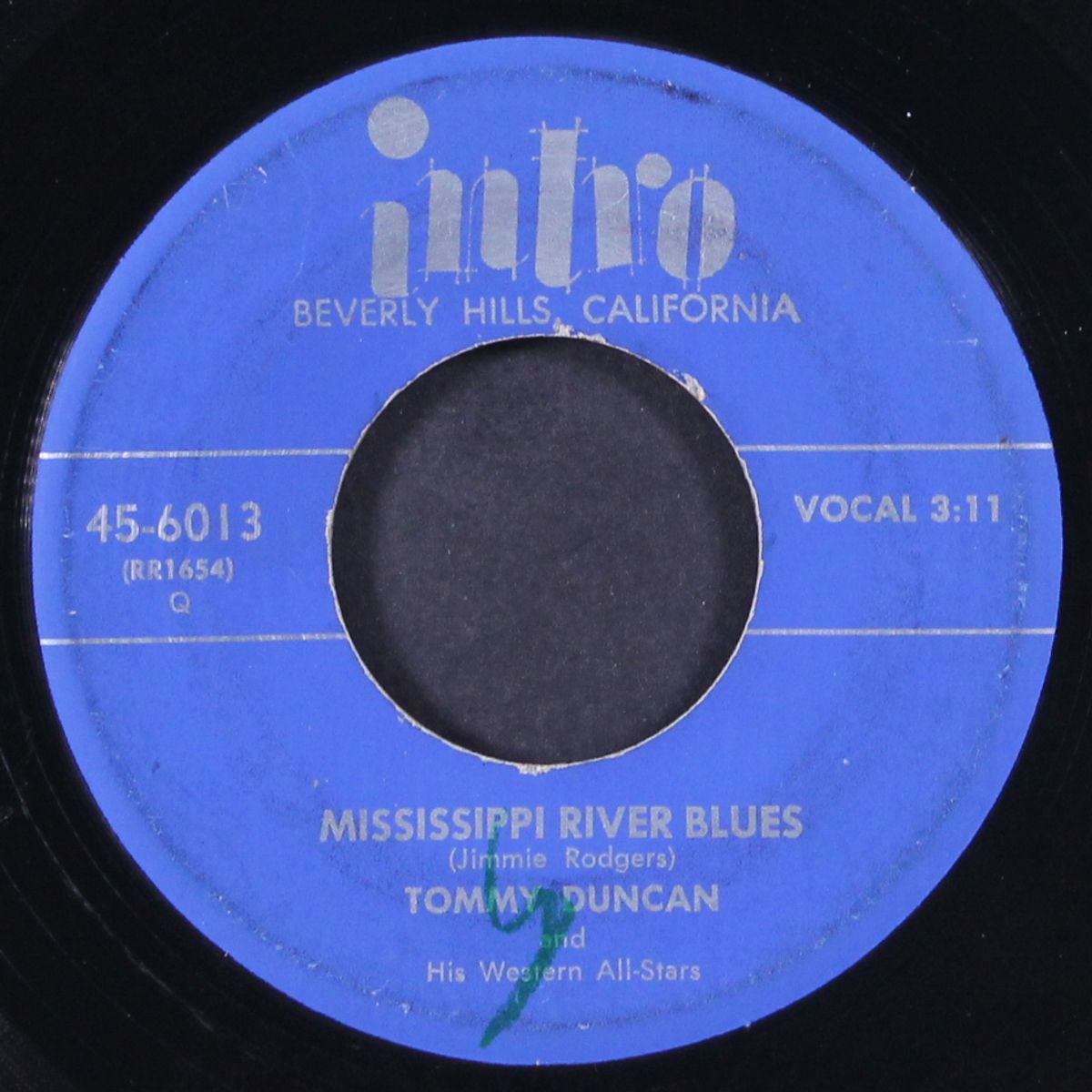mississippi river blues / sick, sober, and sorry by TOMMY DUNCAN