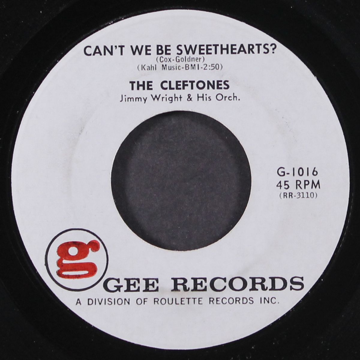 can't we be sweethearts / neki-hokey by CLEFTONES