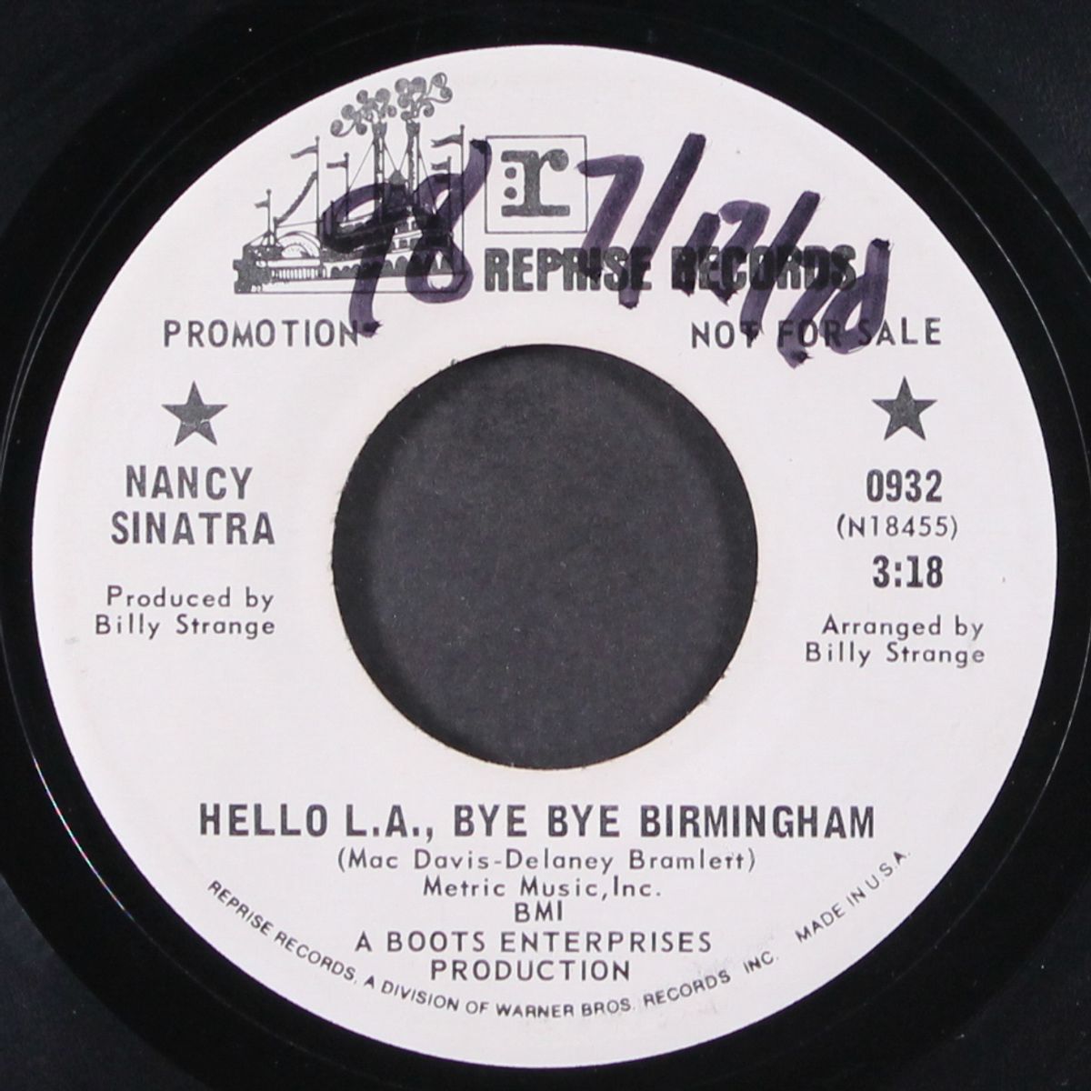 hello l.a. bye bye birmingham / white tattoo by NANCY SINATRA