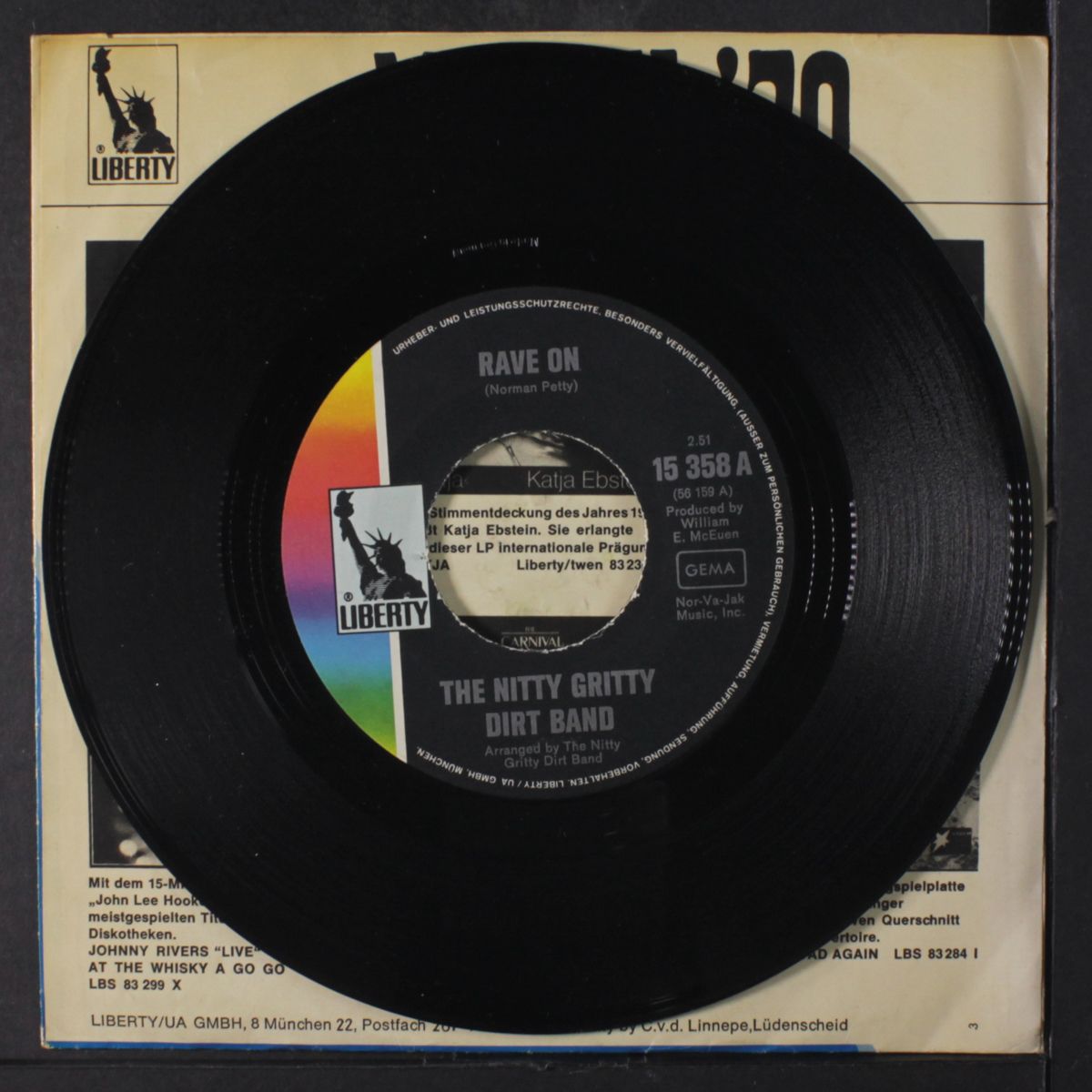 rave on / the cure by NITTY GRITTY DIRT BAND