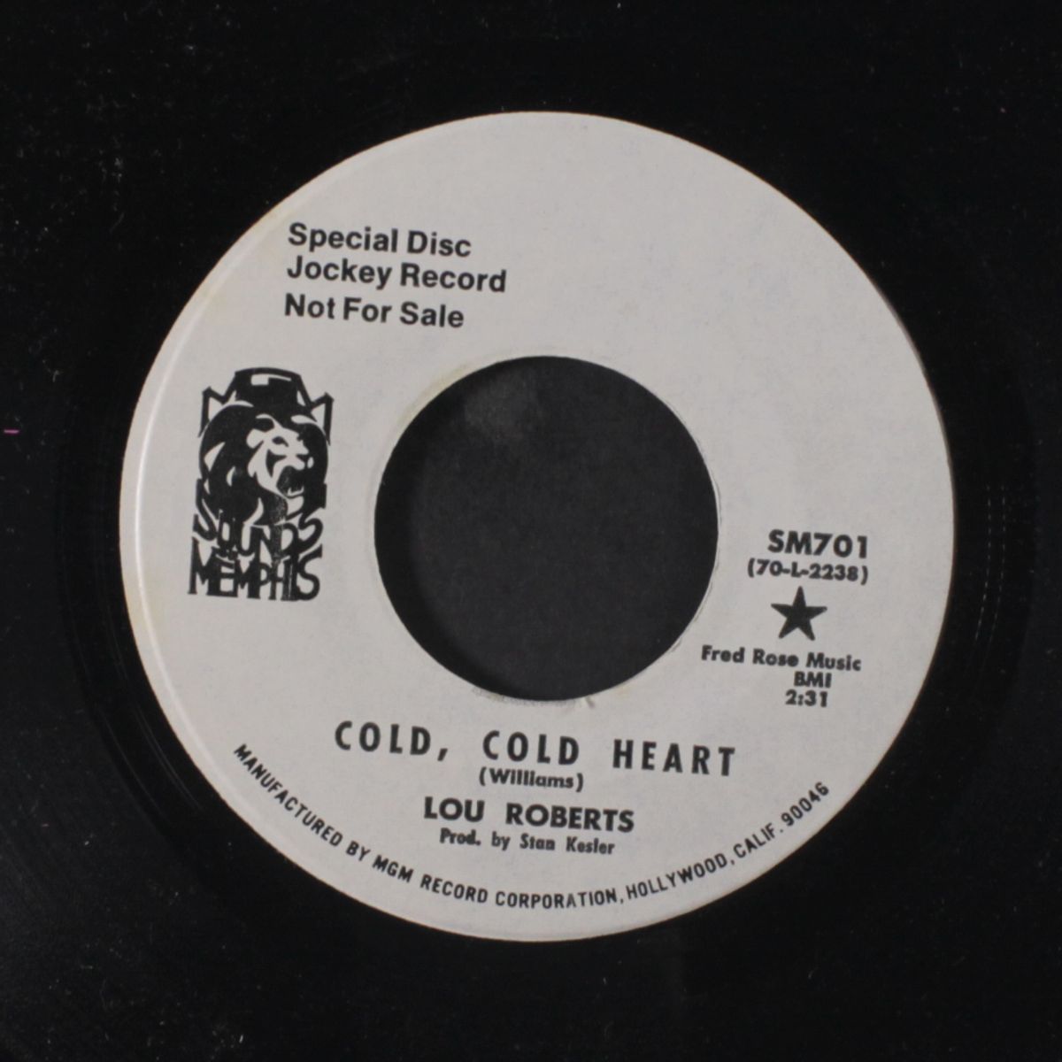 cold, cold heart / my love is stronger than my mind by LOU ROBERTS