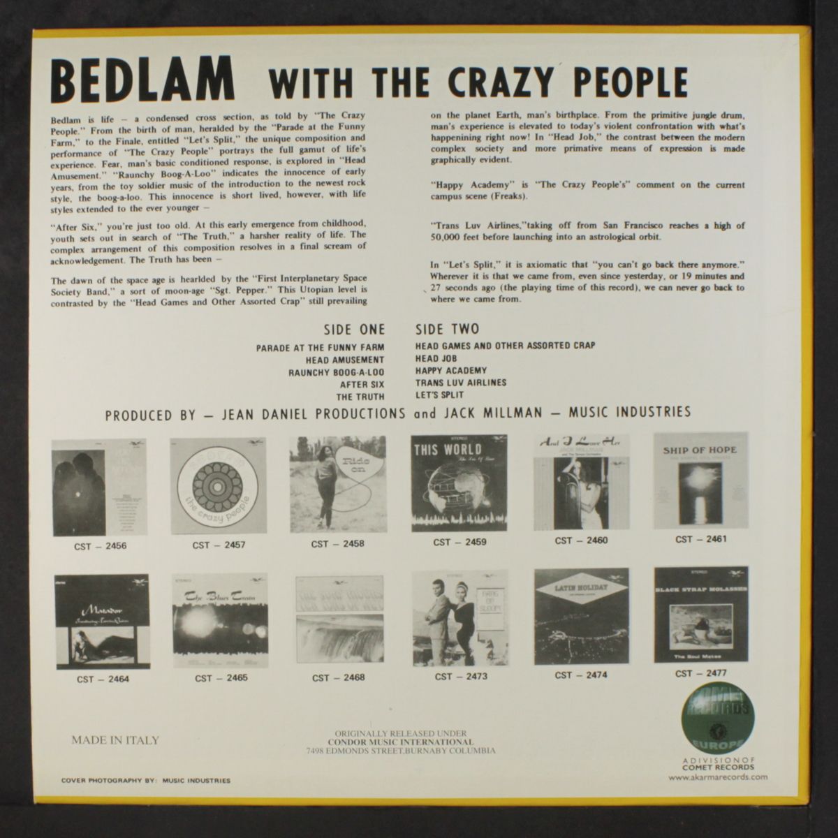 the crazy people by BEDLAM