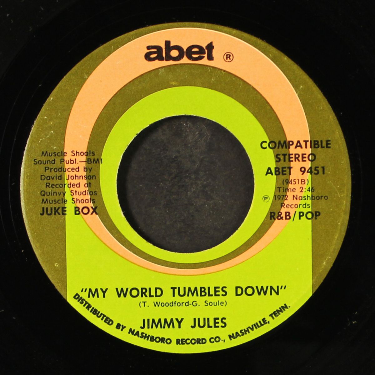 ten carat fool / my world tumbles down by JIMMY JULES