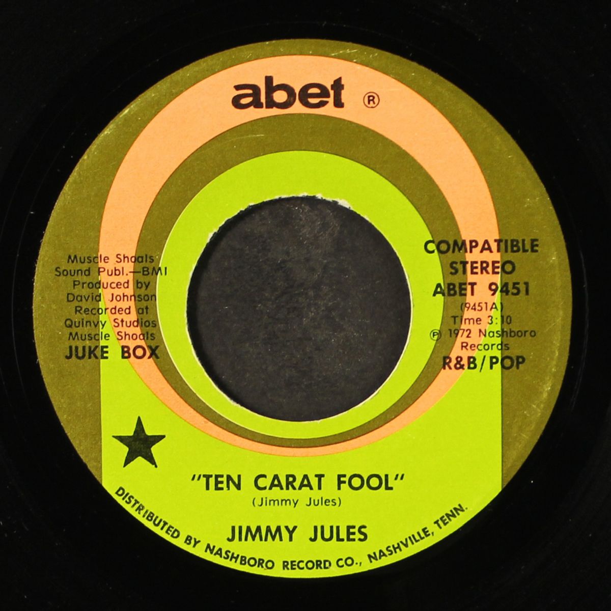 ten carat fool / my world tumbles down by JIMMY JULES