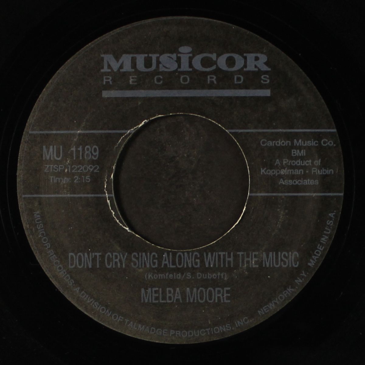 does love believe in me / don't cry sing along with the music by MELBA MOORE
