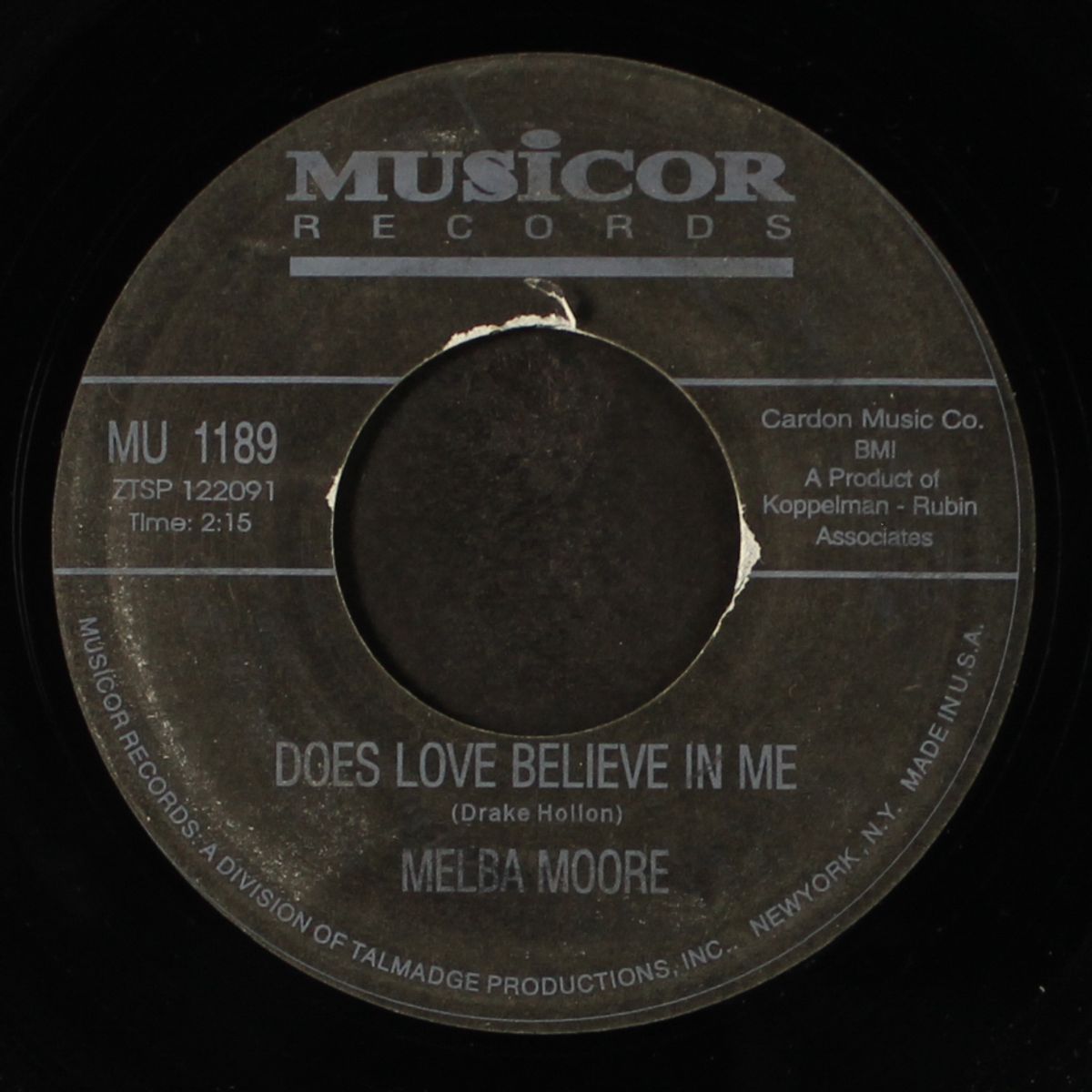 does love believe in me / don't cry sing along with the music by MELBA MOORE