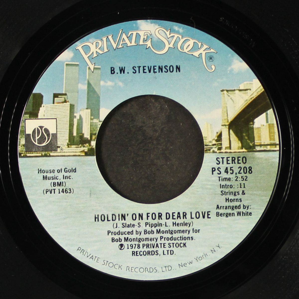 i'm a better man for lovin' you / holdin' on for dear love by B.W. STEVENSON