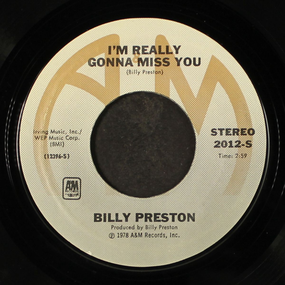 i'm really gonna miss you / attitudes by BILLY PRESTON