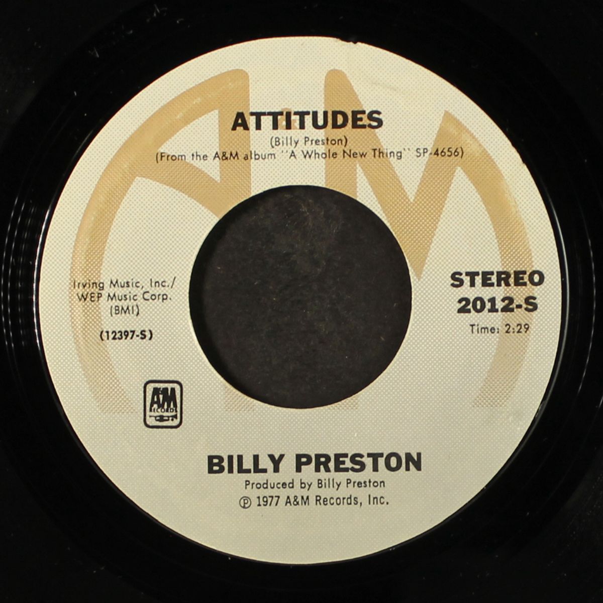 i'm really gonna miss you / attitudes by BILLY PRESTON
