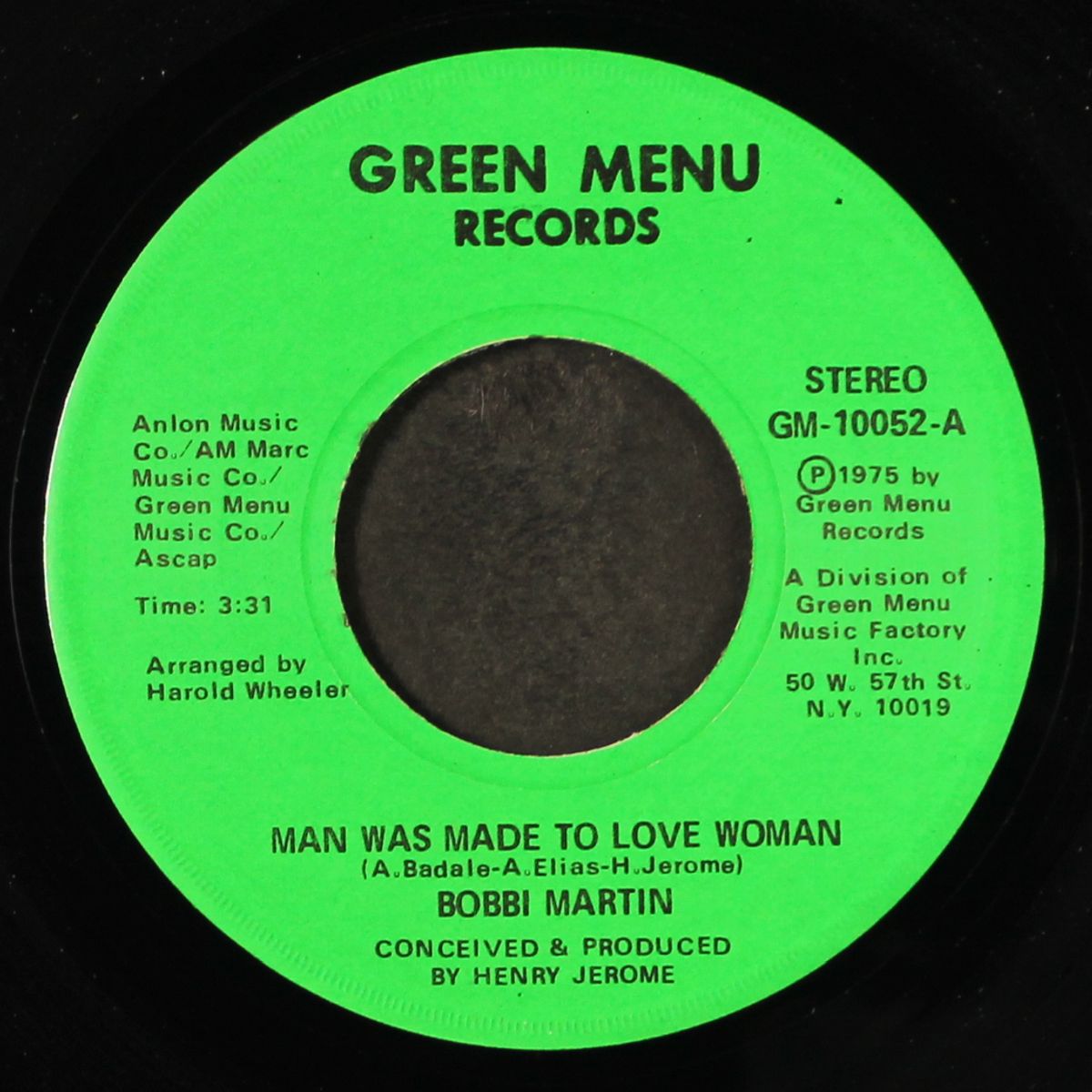 man was made to love woman by BOBBI MARTIN