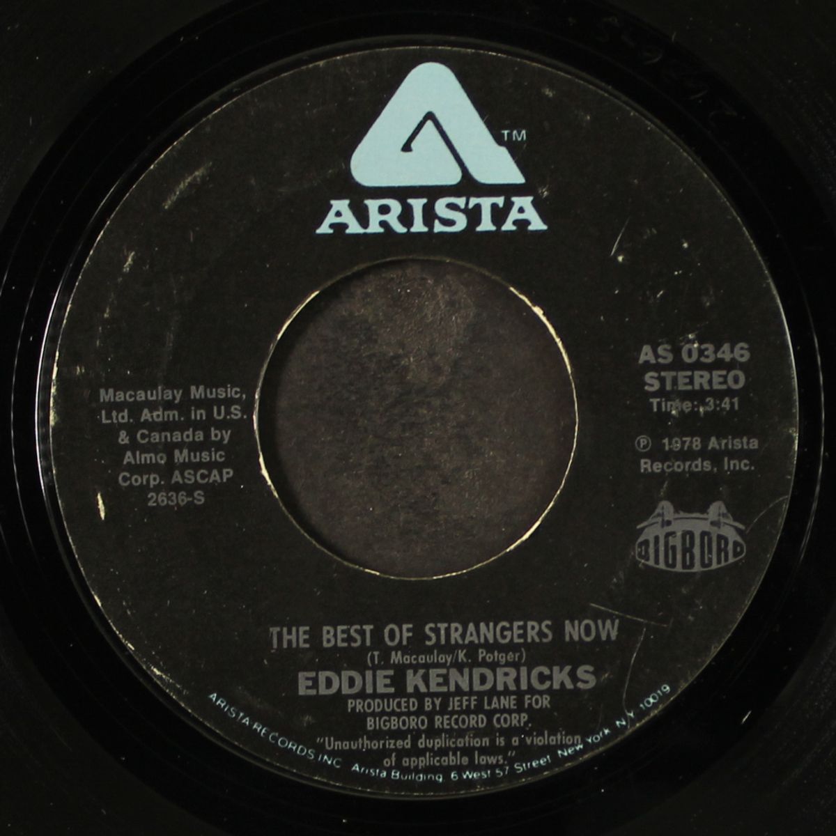 the best of strangers now / don't underestimate the power of love by EDDIE KENDRICKS