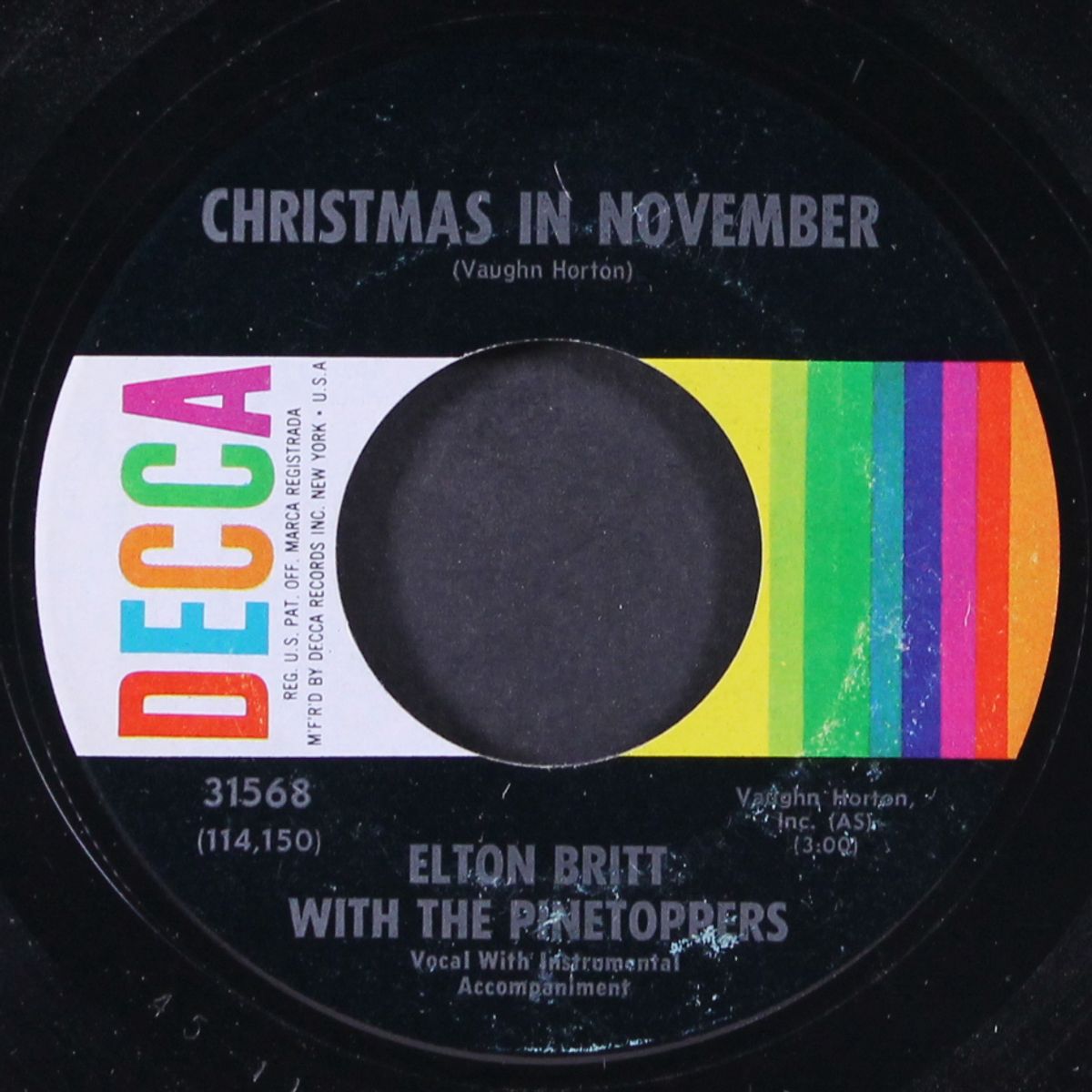 christmas in november by ELTON BRITT