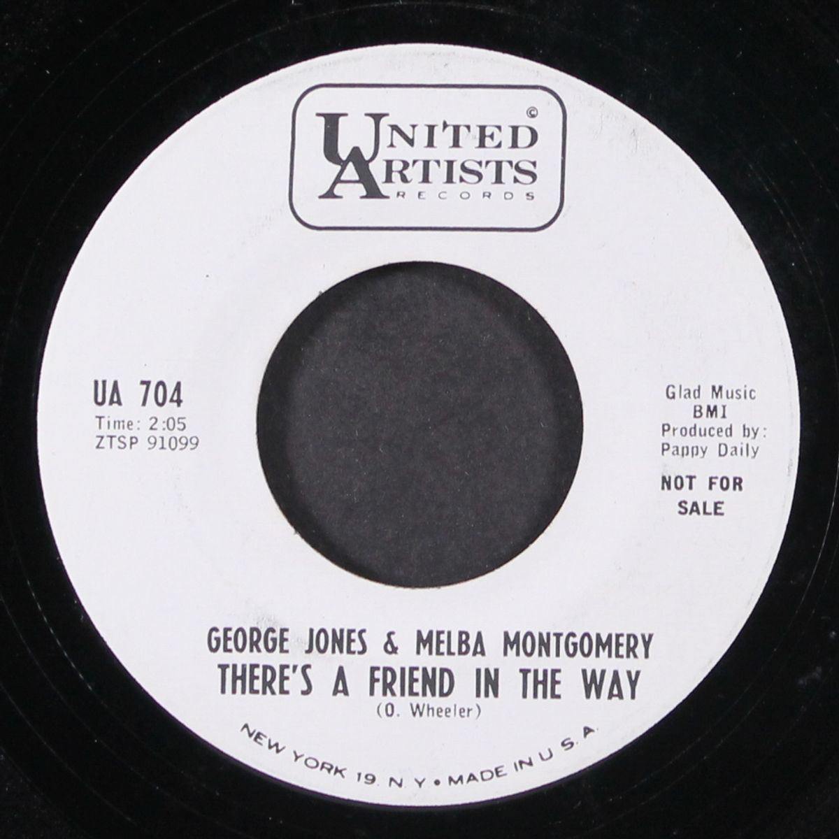 there's a friend in the way / suppose tonight woudl be our last by GEORGE JONES & MELBA MONTGOMERY