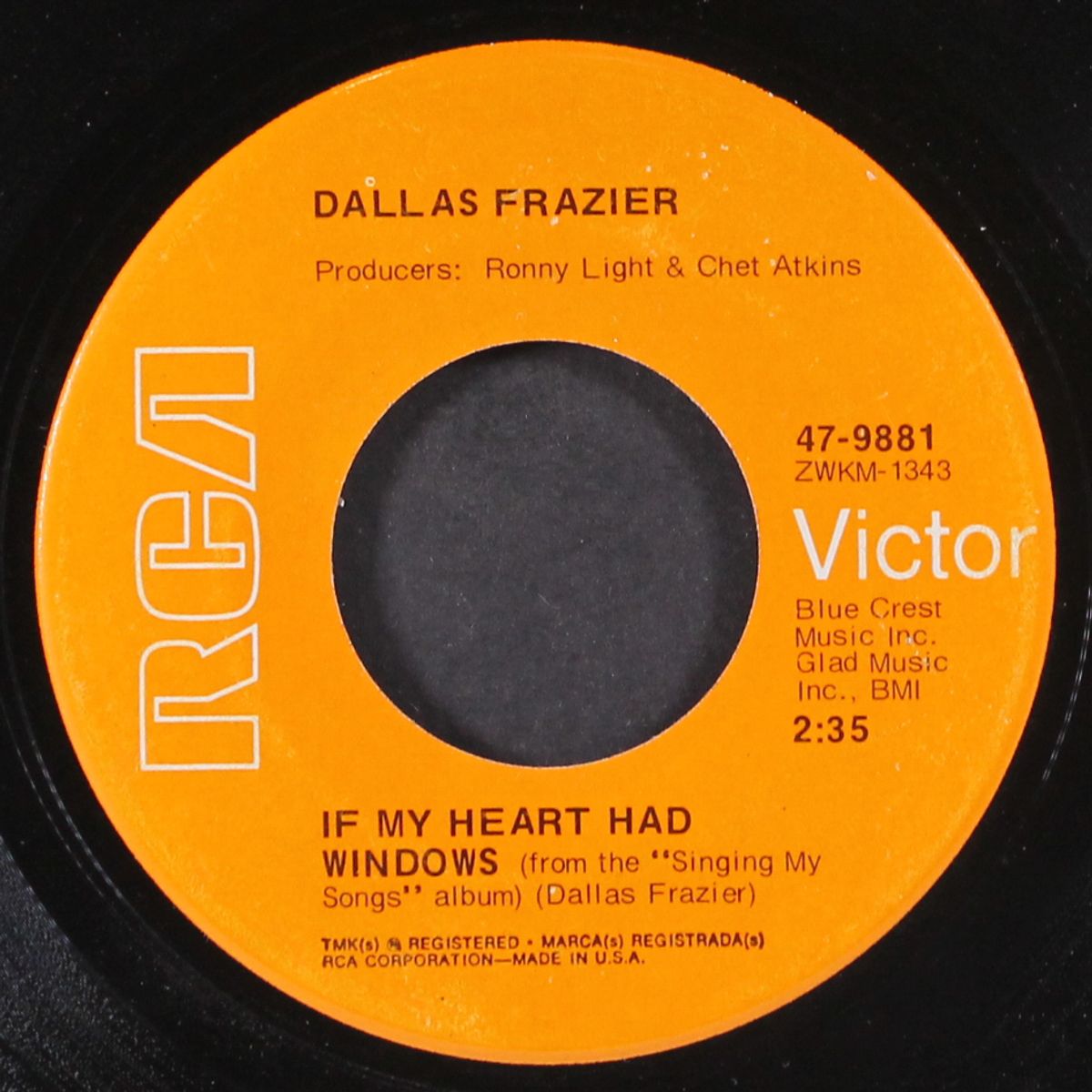 if my heart had windows / the birthmark by DALLAS FRAZIER