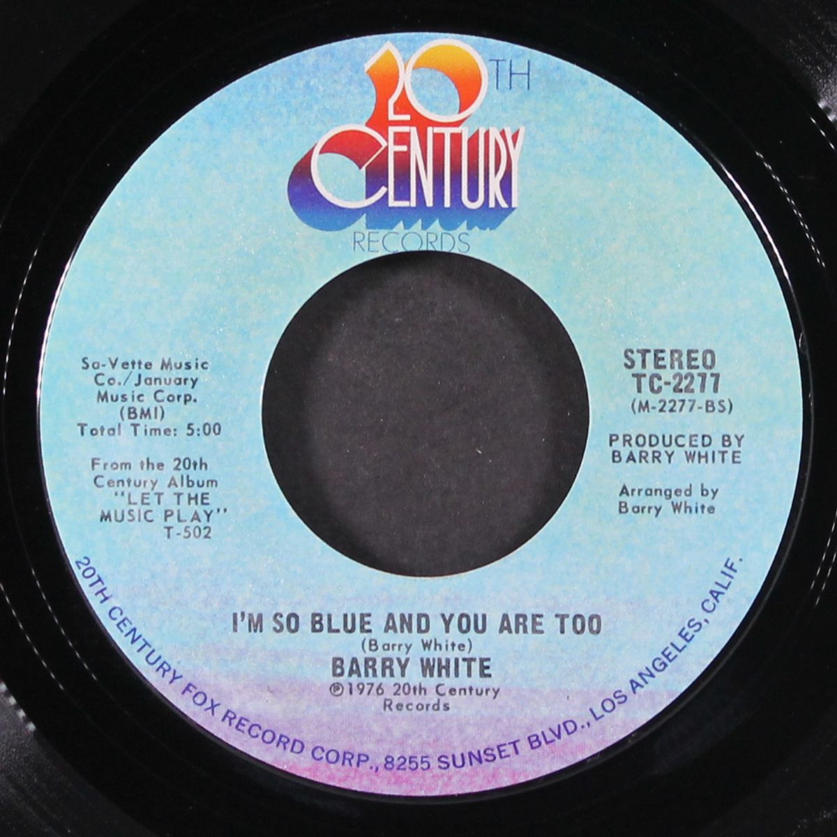 you see the trouble with me / i'm so blue and you are too by BARRY WHITE